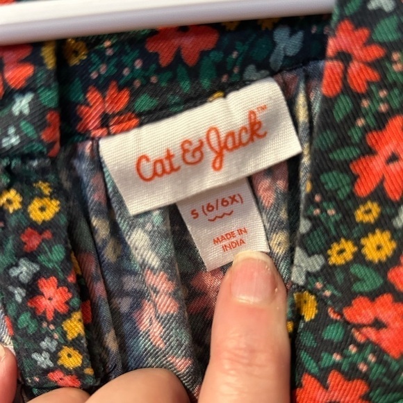 Cat AND JACK Girl’s Long Sleeve Peasant Dress Size Small - Picture 3 of 4